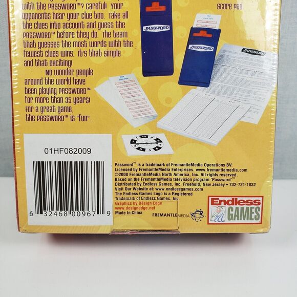 PASSWORD Endless Games 2008 Quick Picks 5th Edition -- New in Box - Picture 11 of 12